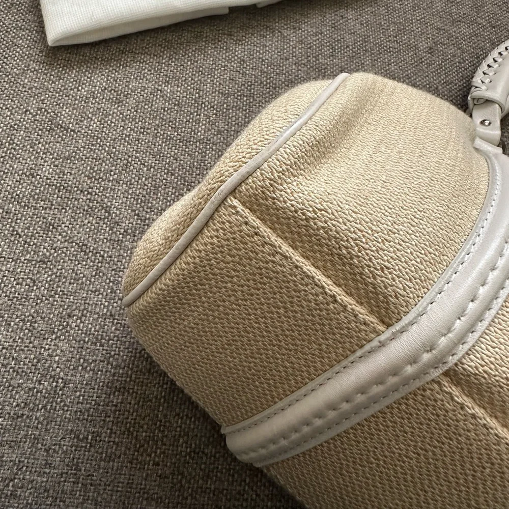 Vintage Dior “My Dior frame” raffia blend satchel - Picture 15 of 15